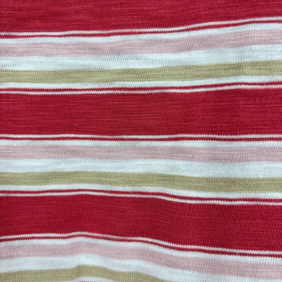 GAP Teen NWT Red, Pink, Tan, and White Striped Organic Cotton Tank Top, 10 - Picture 8 of 13
